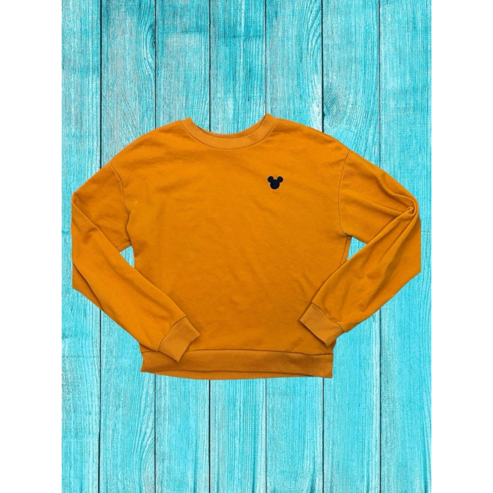Divided by H&M Women’s XS Disney’s Mickey Mouse Mustard Yellow Sweatshirt • GUC - Picture 3 of 11